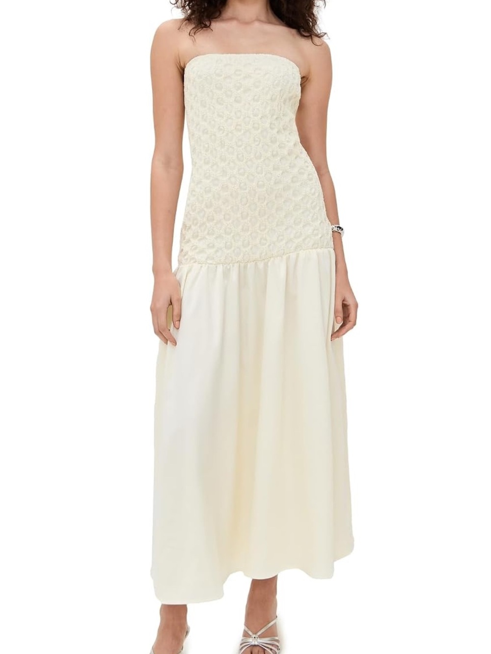 Arianne Elmy Women's Strapless Smocked Parlour Dress